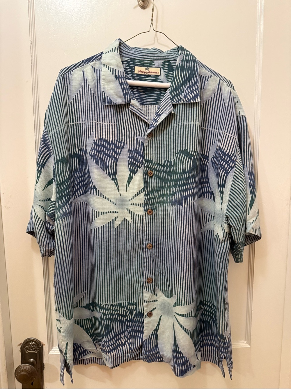 Tommy Bahama Silk Tropical Print Button-Up Shirt
